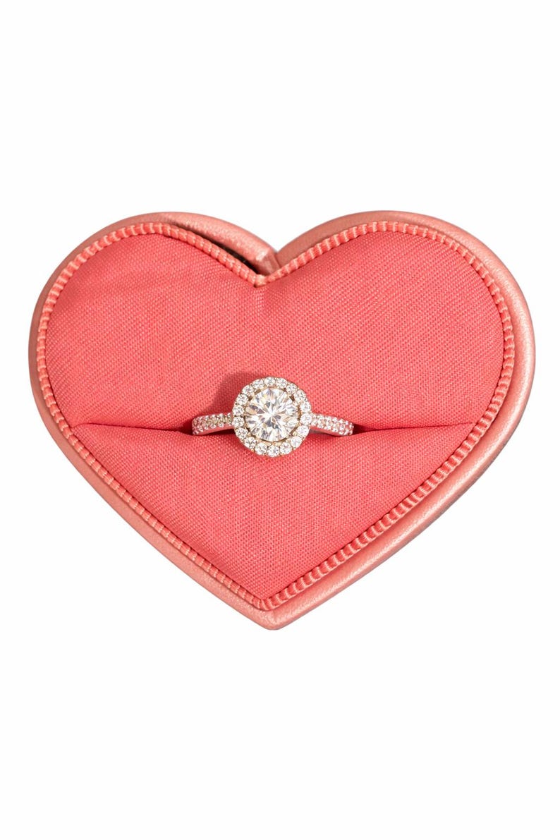 1CT Moissanite Halo Engagement Ring | 925 Argentium Sterling Silver