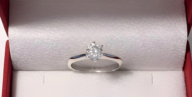 1 Carat Moissanite Halo Engagement Ring, 925 Sterling Silver Bridal Ring