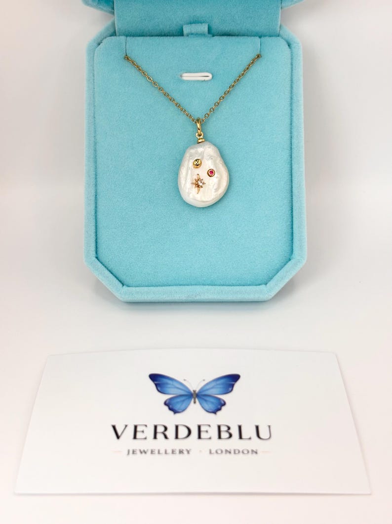 Baroque Pearl Drop Earrings Gold Plated Convertible Necklace Jewelry