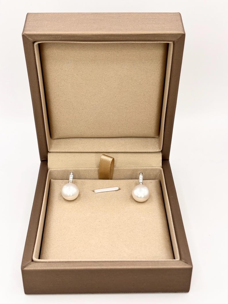 Freshwater Pearl Drop Earrings 925 Sterling Silver Dangle Earrings