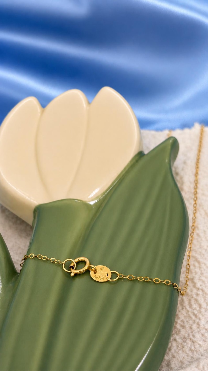 18K Solid Gold Freshwater Pearl Necklace 8mm, Hallmarked Fine Jewellery