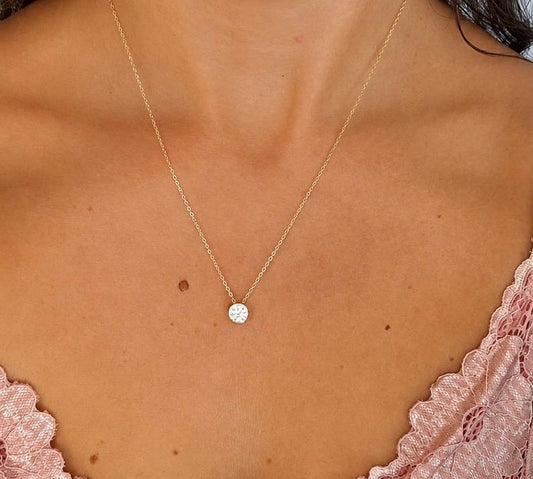 2CT Moissanite Necklace & Earrings Set | Gold-Plated 925 Sterling Silver