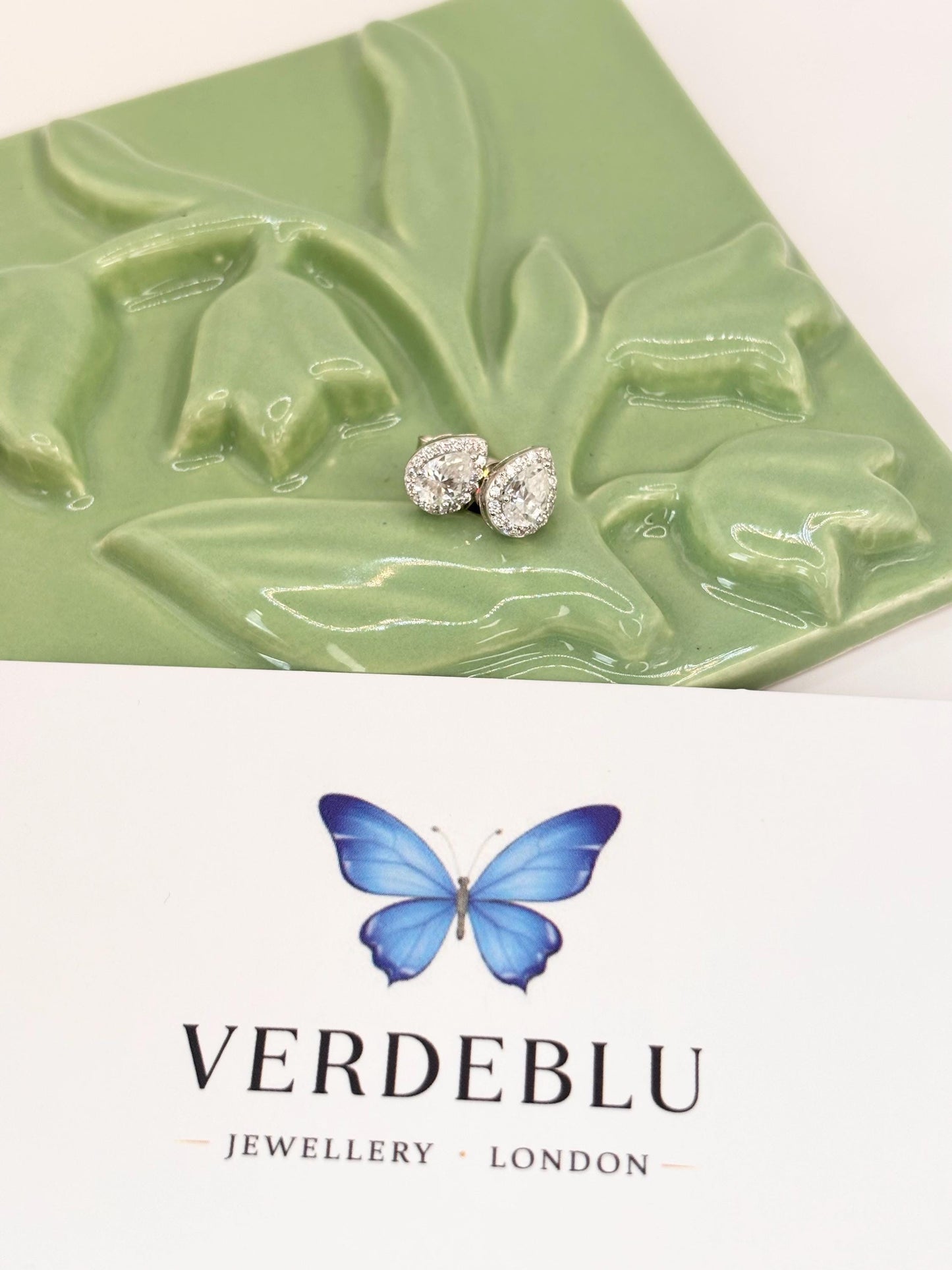 Pear Moissanite Stud Earrings 1 Carat, Sterling Silver Dainty Earrings, Elegant Classic Everyday Jewelry