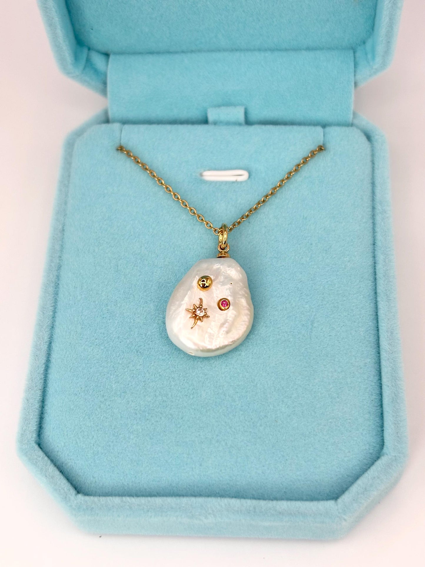 Baroque Pearl Drop Earrings – Gold Plated, Detachable Pendant, Convertible Jewelry, Statement Gift for Her