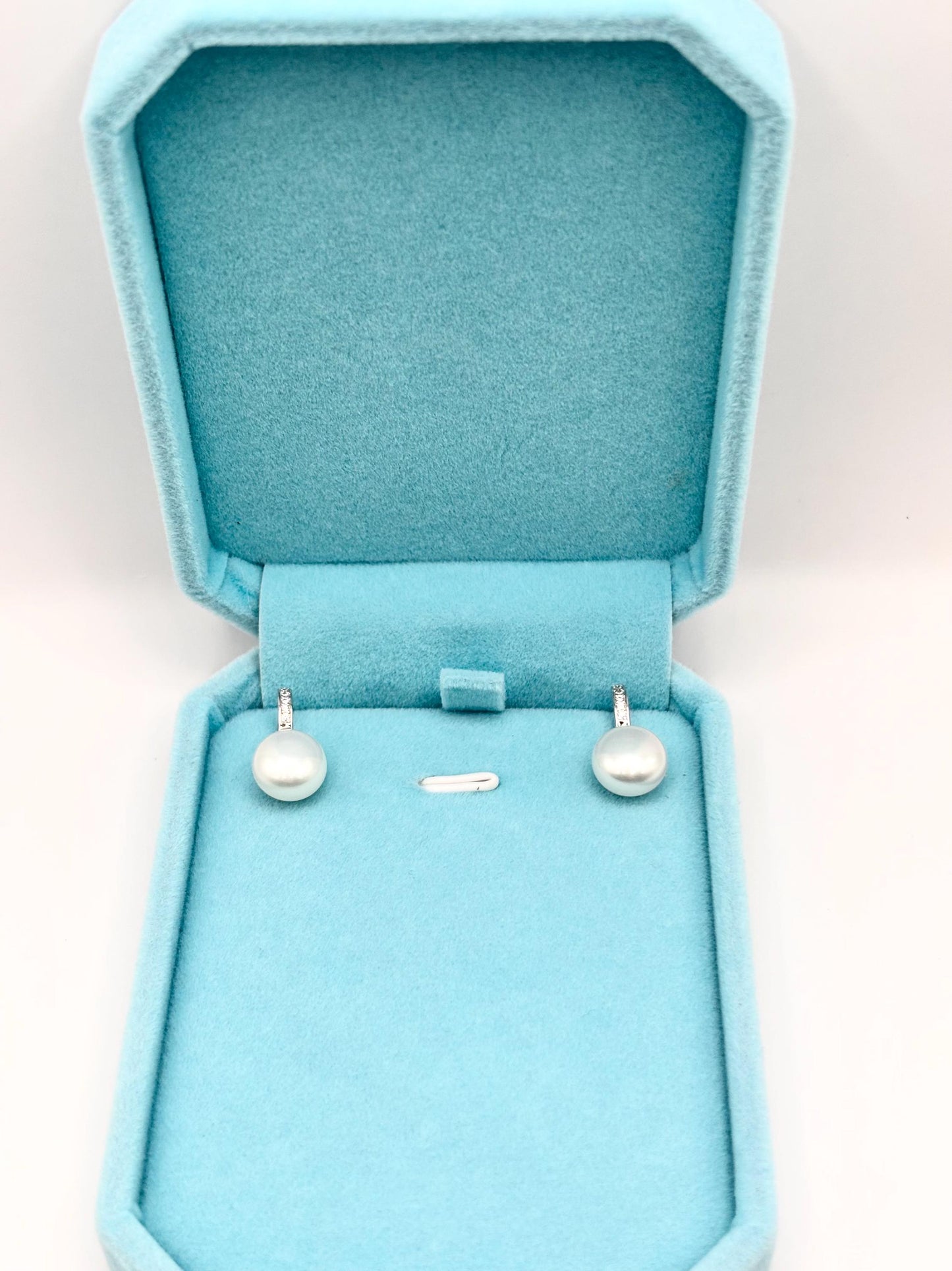 Freshwater Pearl Drop Earrings, 925 Sterling Silver, Minimalist Elegant Jewelry