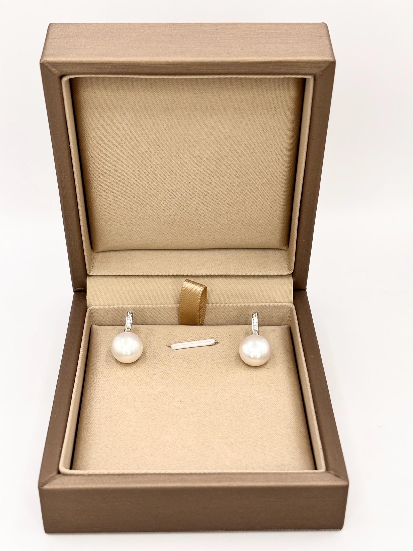Freshwater Pearl Drop Earrings, 925 Sterling Silver, Minimalist Elegant Jewelry