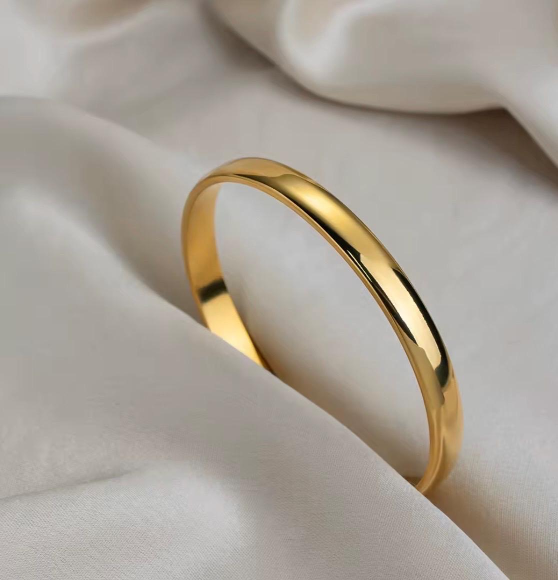 Gold Open Cuff Bracelet, Minimal Sculptural Bangle, Modern Adjustable Bracelet, Everyday Wear