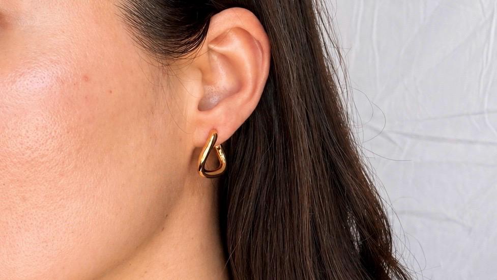 Baroque Pearl Drop Earrings – Gold Plated, Detachable Pendant, Convertible Jewelry, Statement Gift for Her