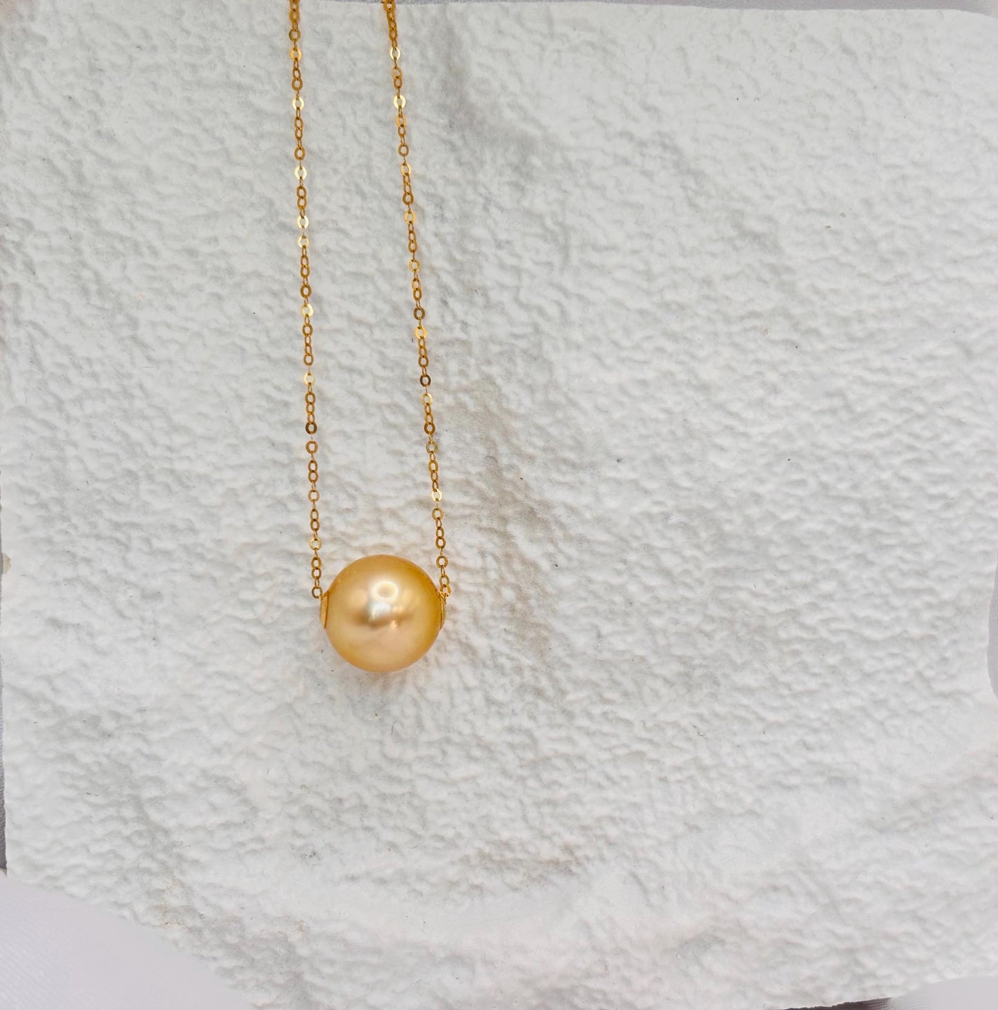 Certified Golden South Sea Pearl Stud Earrings, 18K Solid Gold, Minimalist Fine Jewellery